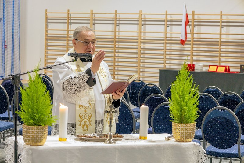 Poświęcenie nowej Sali gimnastycznej wraz z łącznikiem